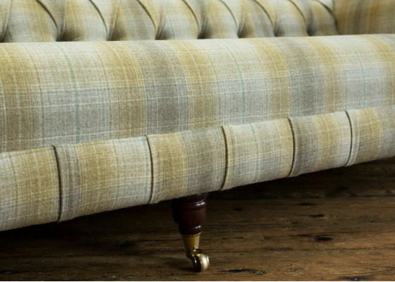 Chesterfield Upholstered Sofas Design Fabric Sofa 4-Seater Sofa Luxury Design Couch