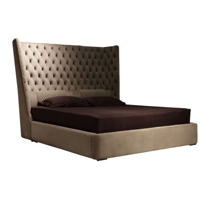 English King Size Bed Chesterfield Double Bed Designer Hotel Velvet Furniture