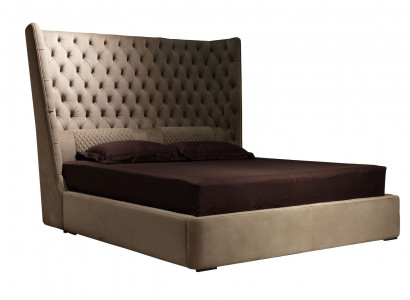 English King Size Bed Chesterfield Double Bed Designer Hotel Velvet Furniture