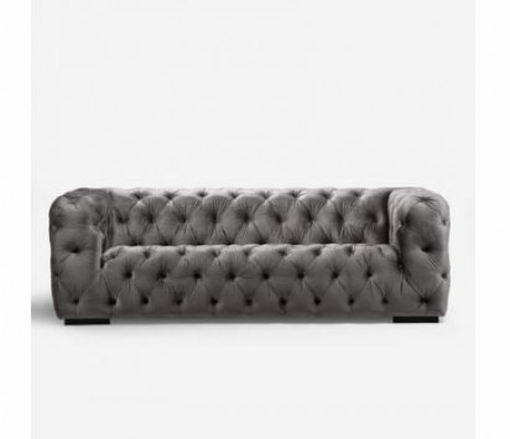 Gray Chesterfield sofa couch upholstery fabric leather couches upholstery set