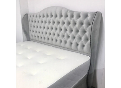 Chesterfield bed design bedroom English beds 180x200cm textile upholstery
