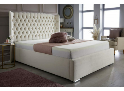 Chesterfield Bed Design Bedroom English Beds 180x200cm Textile Upholstery