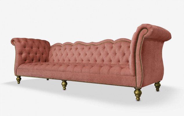 English luxury sofa Chesterfield colorful textile couch turquoise blue green couches