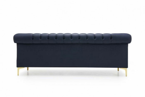 Chesterfield Leather Upholstered Design Sofa Luxury Couch Classic Sofa 3-Seater New