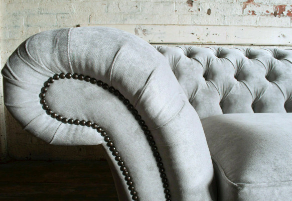 High-quality Chesterfield upholstered couch textile sofa cheap microfiber sofas new
