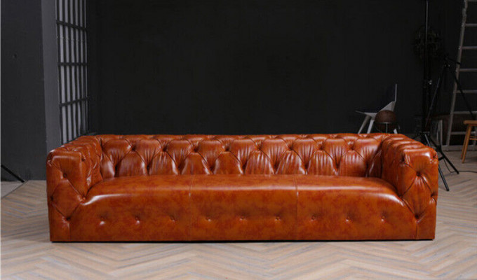Chesterfield Sofa Couch Upholstery Fabric Leather Couches Upholstery Suite 4-Seater