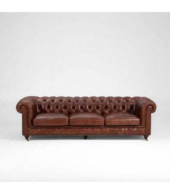Sofa set 3+1+1 seaters classic luxury Chesterfield sofa leather