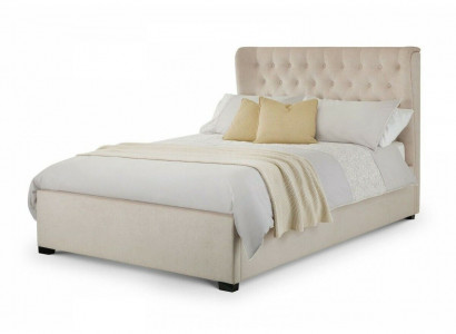 Chesterfield Design Upholstered English Bed Double Bed Beige Beds 160/180x200