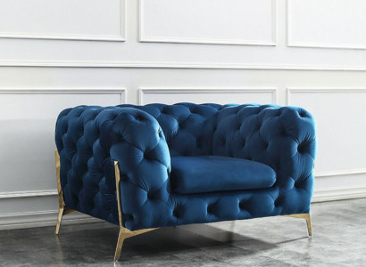 Chesterfield Set 2x Armchair Couch Set Chesterfield 1+1 Seat Upholstered Armchair