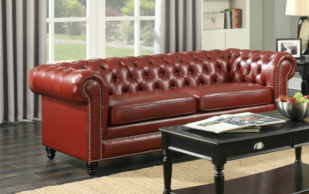Brown Chesterfield Sofa 3+2 Seater Upholstered Designer Couches Sofa Set