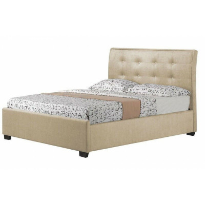 Chesterfield Design Upholstered English Bed Grey Beds 160/180x200 cm Double Bed