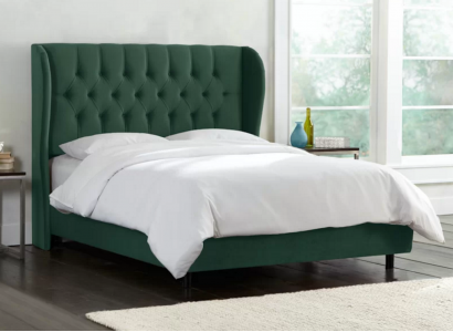 Chesterfield Design Velvet Bed Luxury Textile Beds Bedroom Double 160x200cm
