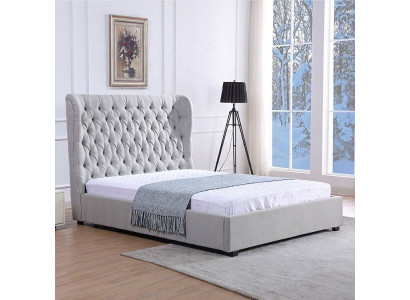 Chesterfield bed upholstered bed luxury bedroom design beds textile leather new