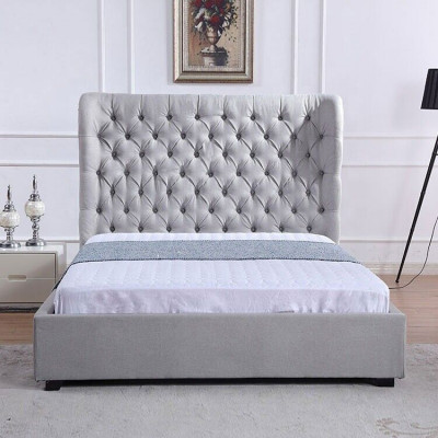 Chesterfield bed upholstered bed luxury bedroom design beds textile leather new