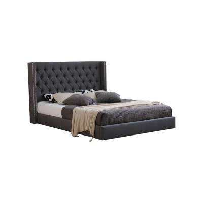 Large Grey Chesterfield Double Bed Royale Luxury Beds