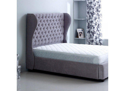 Chesterfield Designer Bed Bedroom Textile Leather Upholstery 140/160/180/200cm