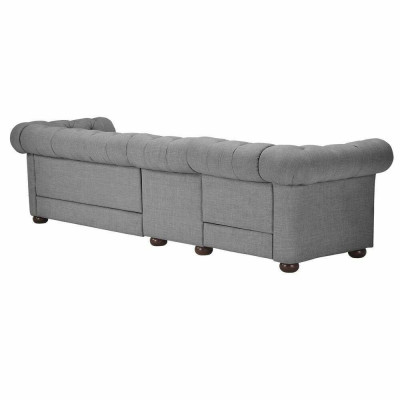 Chesterfield living room upholstery furniture sofa couch five-seater fabric