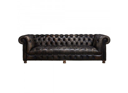 Classic Chesterfield Sofa Black English Living Room Sofas