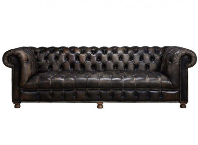 Classic Chesterfield Sofa Black English Living Room Sofas