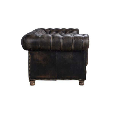 Classic Chesterfield Sofa Black English Living Room Sofas