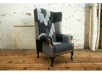 Chesterfield armchair club lounge designer recliner sofa 1 seater