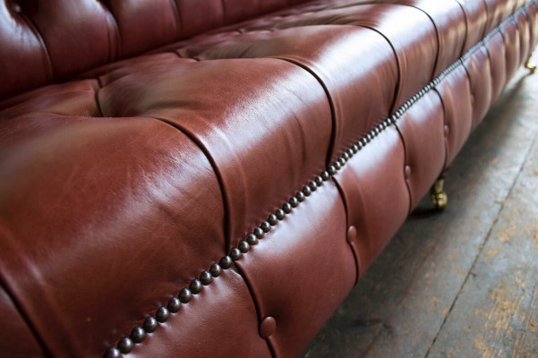 XXL Big Sofa Chesterfield Sofa 4-Seater Couch Upholstery Luxury Classic Textile