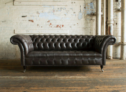 Chesterfield fabric sofa leather sofa sofa couch upholstery living room custom-made
