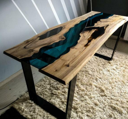 Epoxy resin console table designer tables luxury living room furniture
