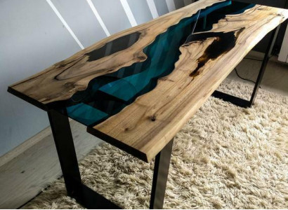 Epoxy resin console table designer tables luxury living room furniture