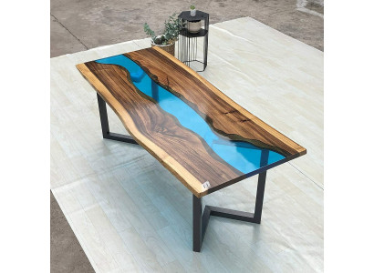 Side table epoxy resin table coffee table handmade coffee table 120x60cm