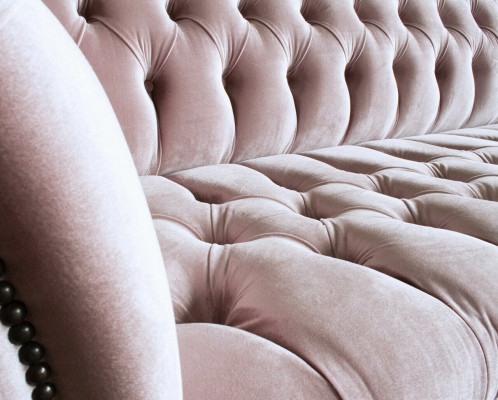 Chesterfield Couch XXL big sofa couches velvet leather fabric upholstery 4-seater new