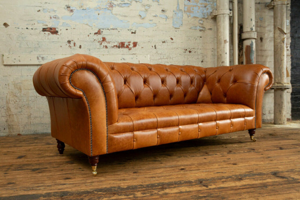 Chesterfield Sofa Velvet Three-Seater Design Sofas Upholstery Couches Couch Velvet 220cm