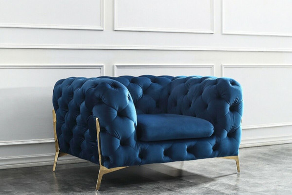 Luxury textile fabric sofa couch upholstery seat 3+1 set Chesterfield suites