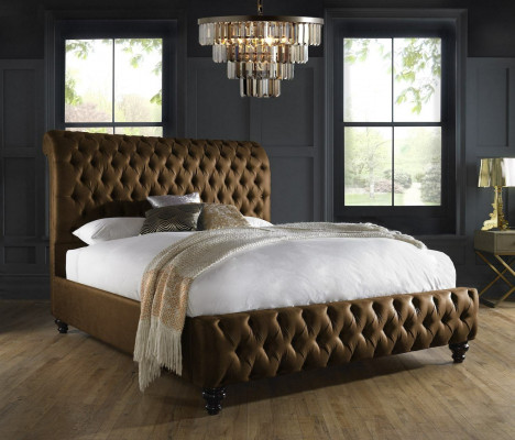 Brown Bedroom Bed Upholstery Design Luxury Chesterfield Hotel Beds