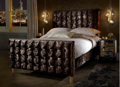 Chesterfield Bett Upholstered Bed Double Bed Beds Big XXL Designer Luxury Bed Velvet