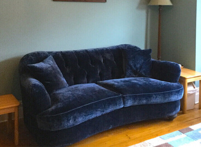 Sofa Luxury Textile Chesterfield Couch Sofas Upholstery 3-Seater Couches Fabric New
