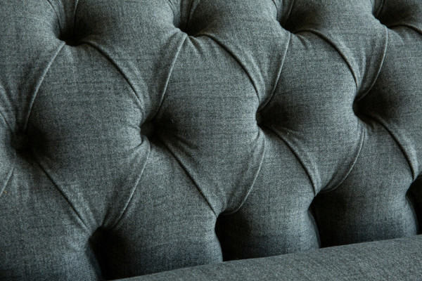Chesterfield Sofa Couch Upholstery Sofas Couches Four-Seater Fabric 265cm Seat Cushion