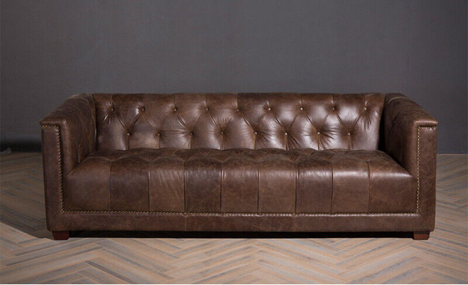 Chesterfield 3+1 Seater Sofa Set Sofa Couch Fabric Leather Couches Set