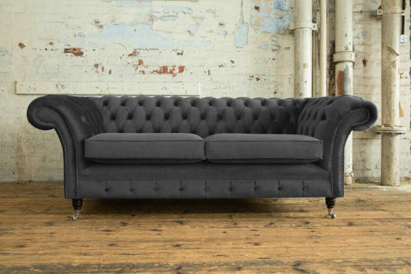 Three-seater couch upholstered design sofa 3-seater living room furniture