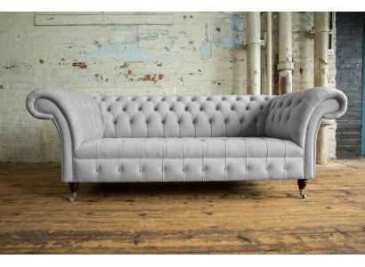 Three-seater sofa upholstered design sofa seating sofas room furniture modern textile 3-seater
