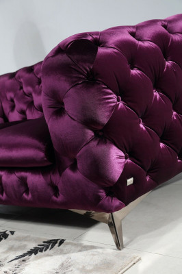 Luxury textile fabric sofa couch upholstery seating 3+1 set Chesterfield sets