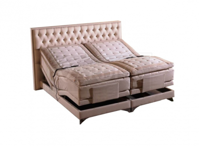 Orthopedic bed double beds adjustable function including mattress