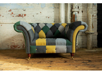 Colorful Chesterfield Single-Seat Modern Living Room Armchair