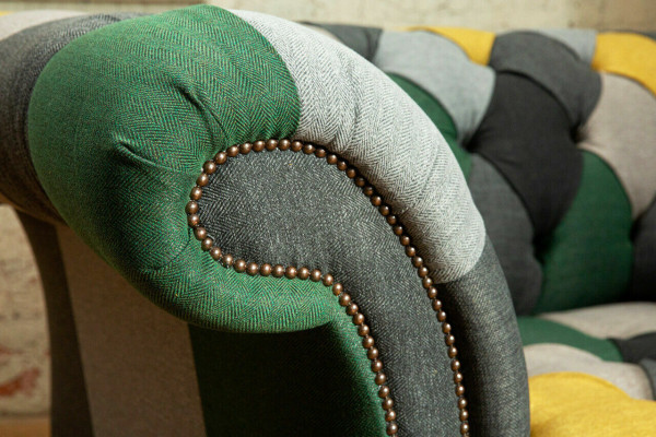 Colorful Chesterfield Single-Seat Modern Living Room Armchair