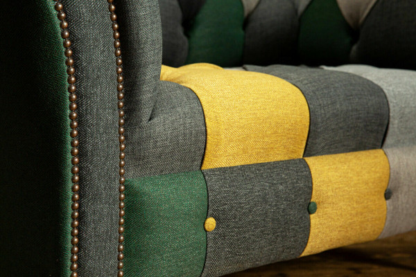 Colorful Chesterfield Single-Seat Modern Living Room Armchair