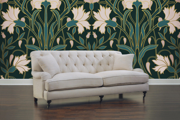 Modern White Chesterfield Three-Seater Luxury 3-Seater Couch