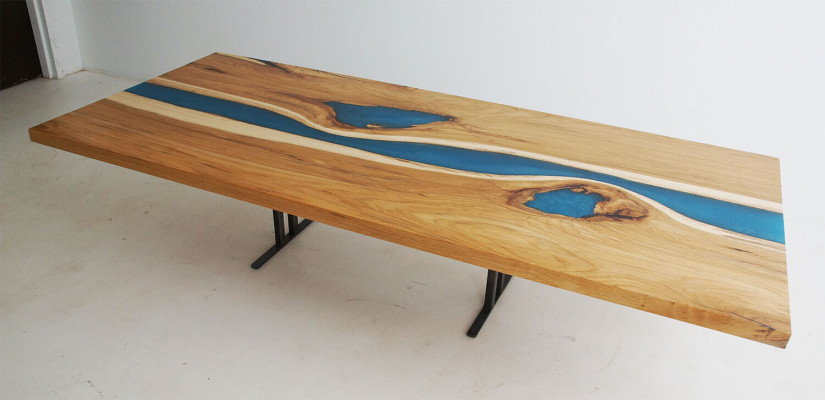 Luxury dining table, real wood designer, solid tables, kitchen table.
