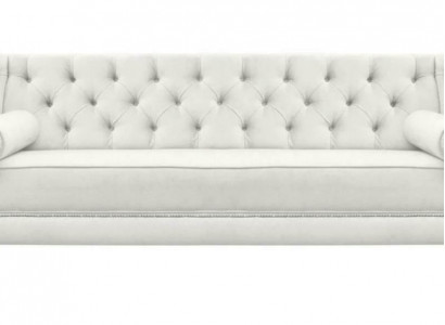 Three-seater fabric living room white couches upholstery sofa sofas Chesterfield couch