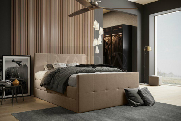 Chesterfield bed upholstered bed double bed beds XXL design luxury box spring bed