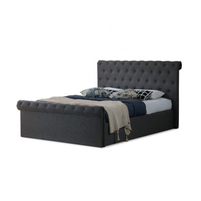 Chesterfield Classic Design Bed Upholstered Beds Textile 140x200cm